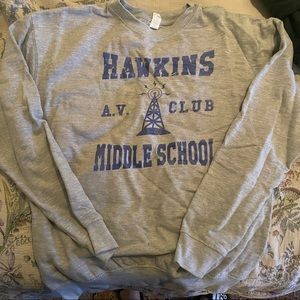 Stranger Things Hawkins Middle School crew neck